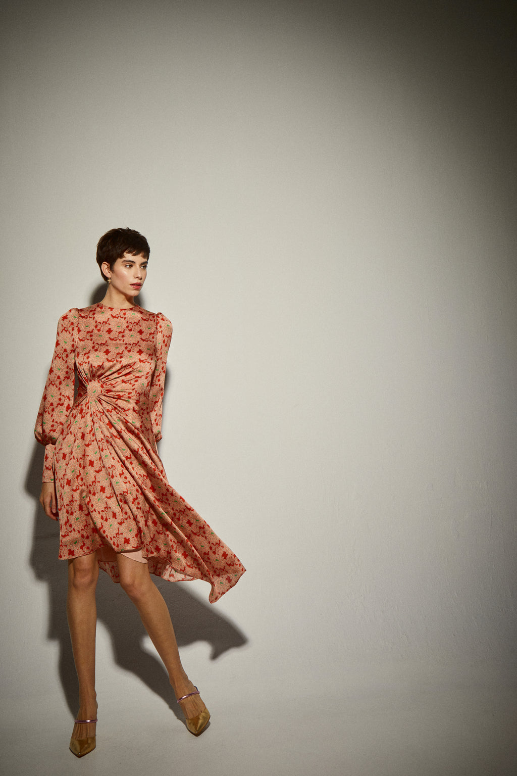 Falda Larga Falda Flores Dolores Promesas Vestido Midi Estampado