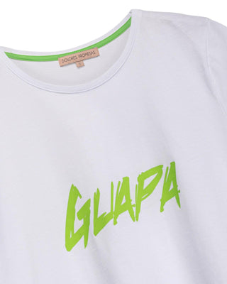 Camiseta frase "guapa" verde glow