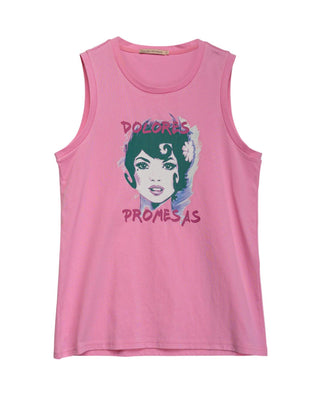 Camiseta manga sisa Dolores Rosa