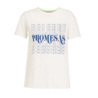 Camiseta Blanca Básica lettering Promesas