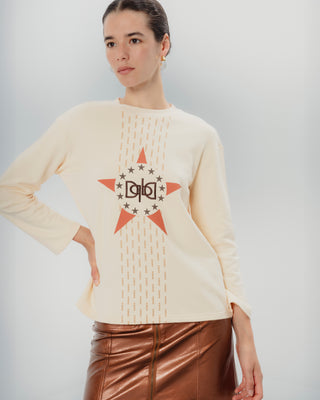 Camiseta Crema Estrella