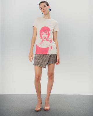 Camiseta Ilustrada Beige Dolores